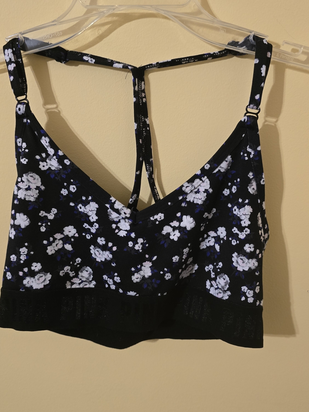 Victoria's Secret Ultimate Black Floral Lightly Lined Bandeau Bralette